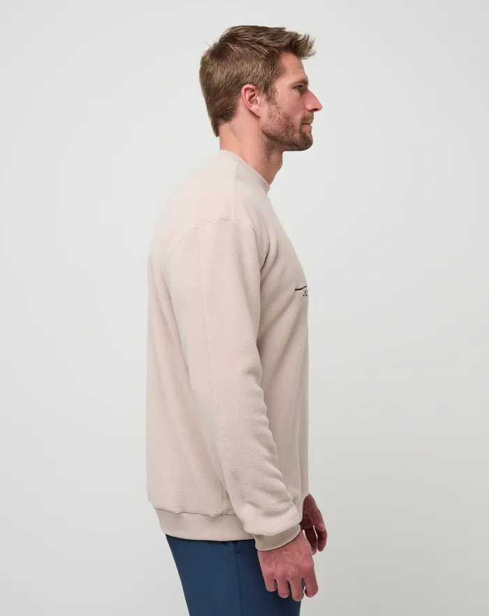Men Hoodies and Sweatshirts TravisMathew HAVE A GANDER CREW Oxford Tan