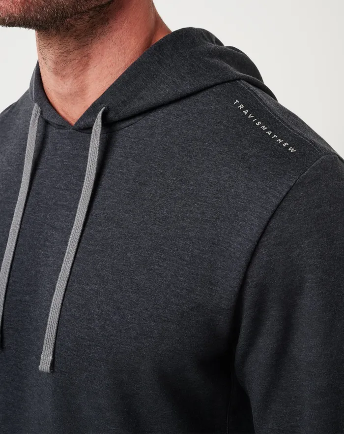 Men Hoodies and Sweatshirts TravisMathew UPGRADED TECH HOODIE Heather Black