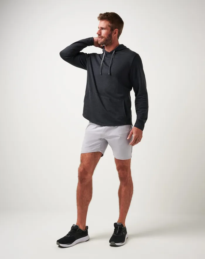 Men Hoodies and Sweatshirts TravisMathew UPGRADED TECH HOODIE Heather Black