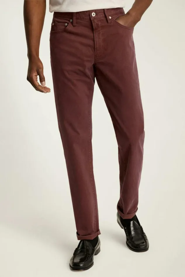 Men Italian Brushed 5Pocket Pants Chocolate Brown Bonobos Jeans