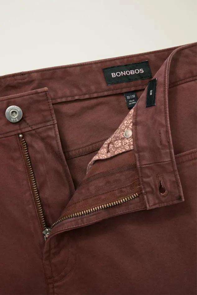 Men Italian Brushed 5Pocket Pants Chocolate Brown Bonobos Jeans