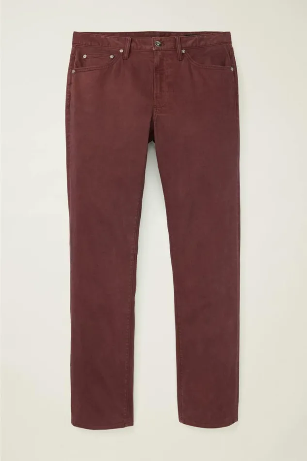 Men Italian Brushed 5Pocket Pants Chocolate Brown Bonobos Jeans