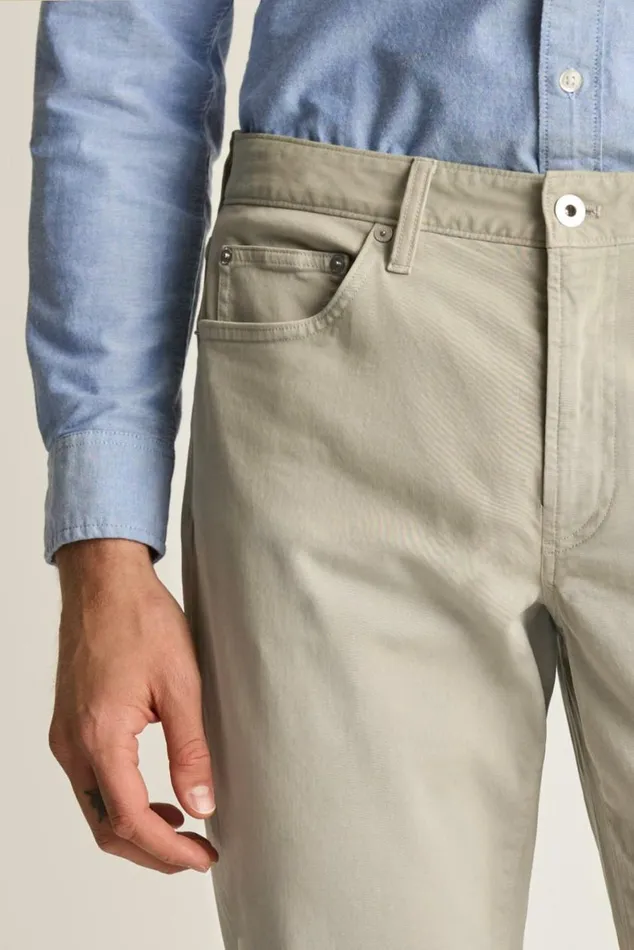 Men Italian Brushed 5Pocket Pants Ghost Grey Bonobos Jeans