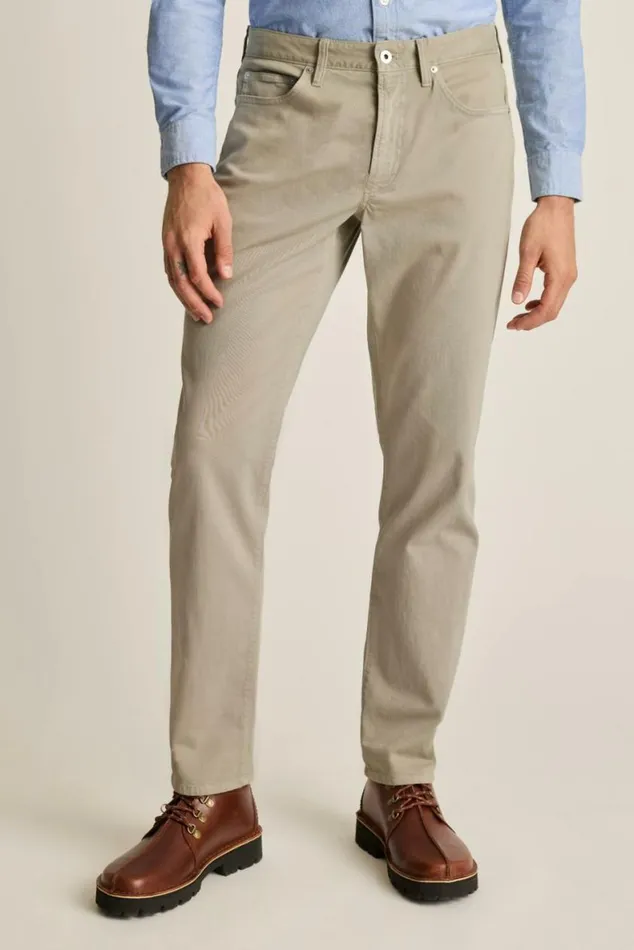 Men Italian Brushed 5Pocket Pants Ghost Grey Bonobos Jeans