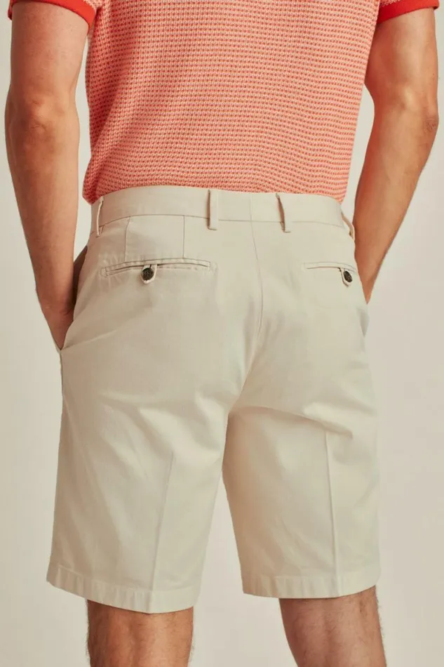Men Italian Stretch Chino Shorts Cream Beige Bonobos Chino Shorts