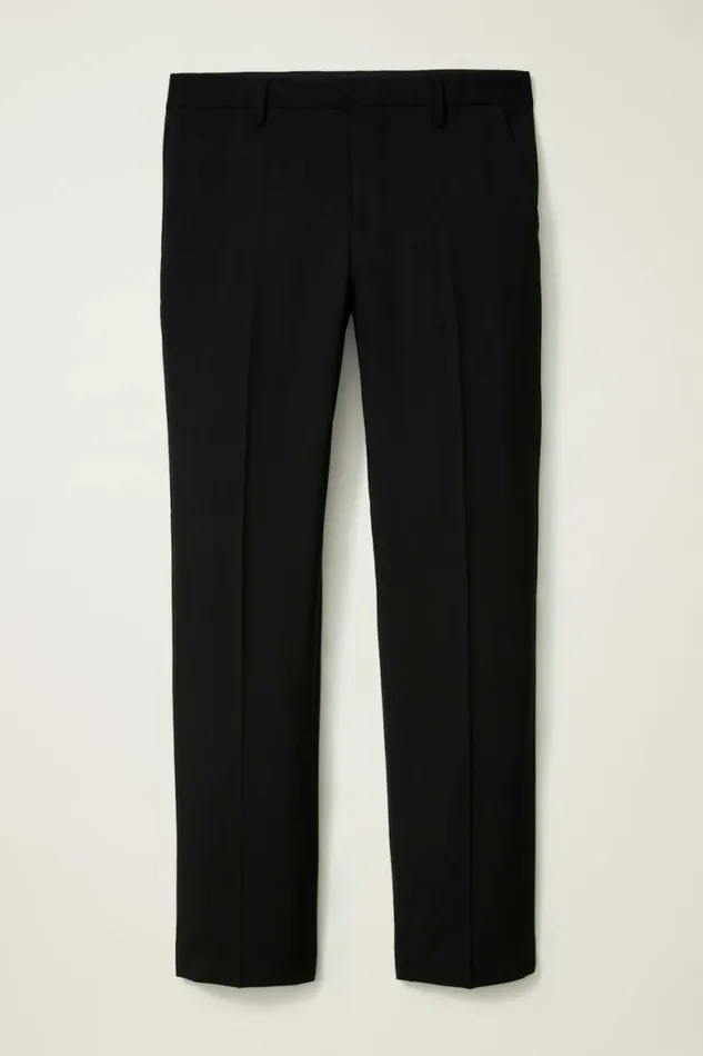 Men Italian Stretch Wool Dress Pants Black Bonobos Dress Pants