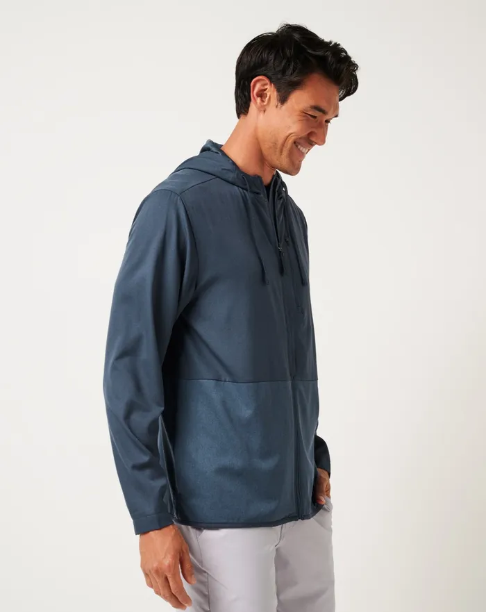 Men Jackets TravisMathew DEEPSPACE FULL ZIP Mood Indigovintage Indigo