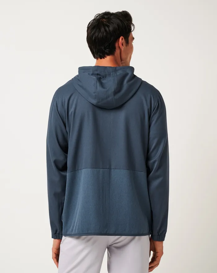 Men Jackets TravisMathew DEEPSPACE FULL ZIP Mood Indigovintage Indigo