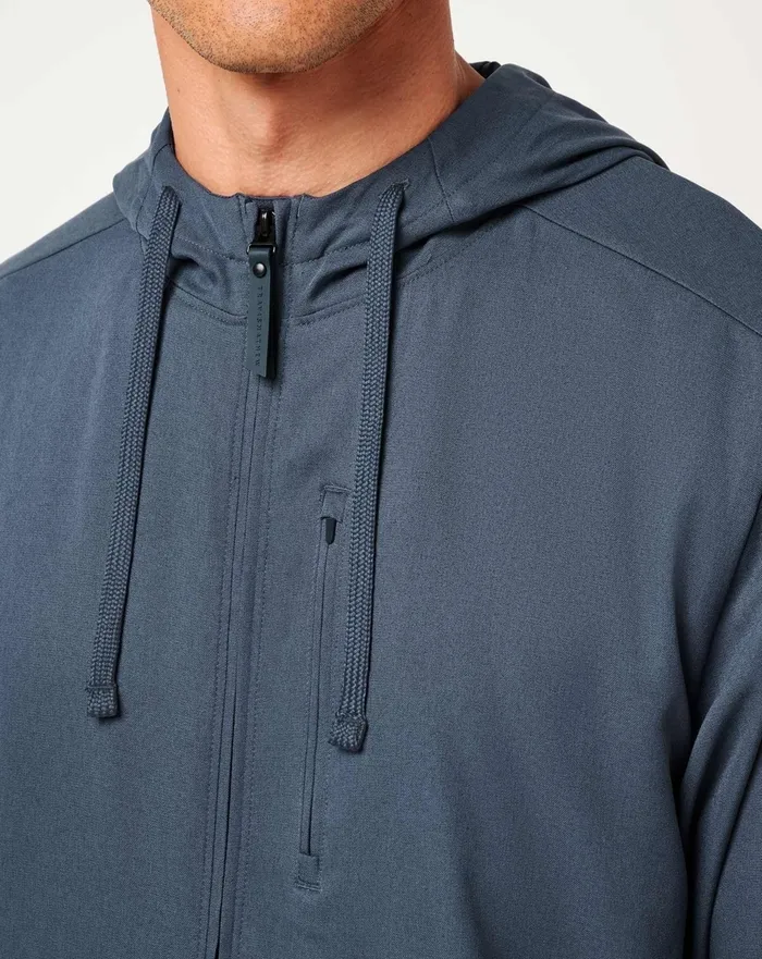 Men Jackets TravisMathew DEEPSPACE FULL ZIP Mood Indigovintage Indigo
