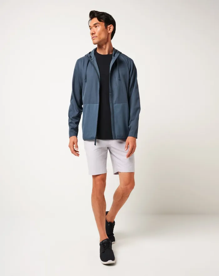 Men Jackets TravisMathew DEEPSPACE FULL ZIP Mood Indigovintage Indigo