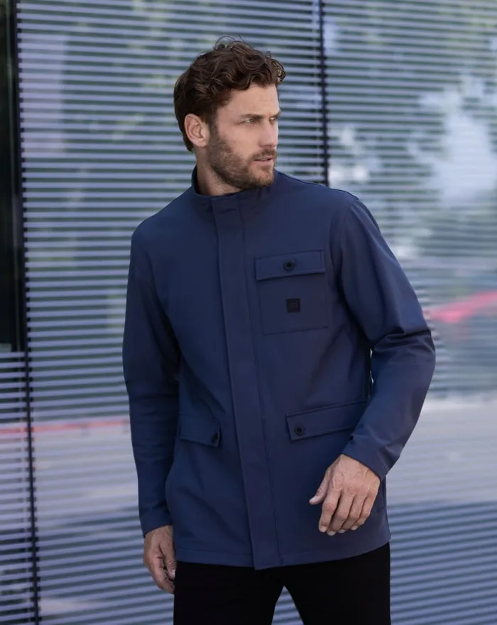 Men Jackets TravisMathew HORIZON JACKET Mood Indigo