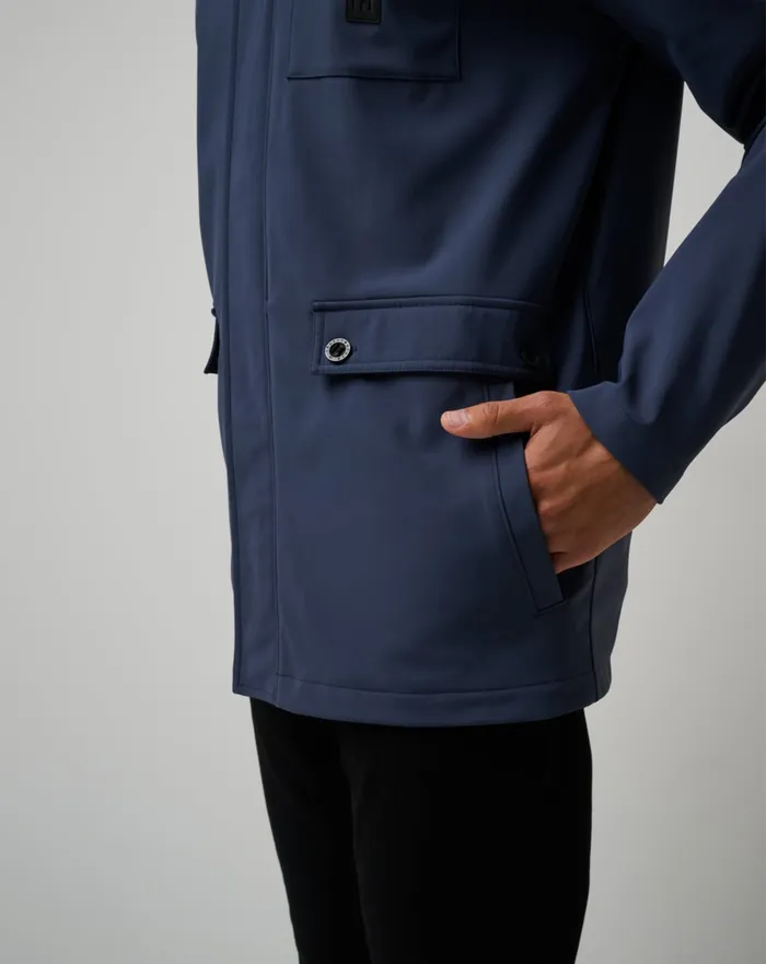 Men Jackets TravisMathew HORIZON JACKET Mood Indigo