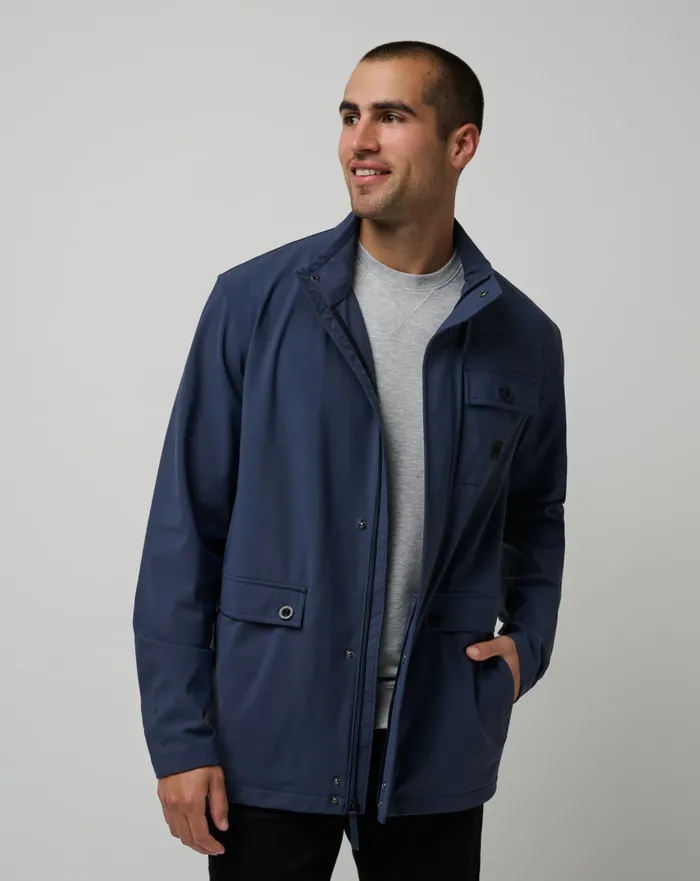 Men Jackets TravisMathew HORIZON JACKET Mood Indigo