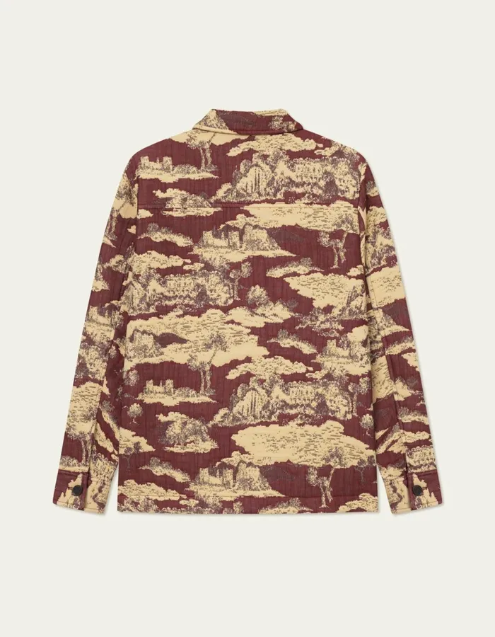 Men Jaiden Ruins Jaqcuard Overshirt 8211 Bossa NovaSummer Melon Les Deux ShirtsOvershirts