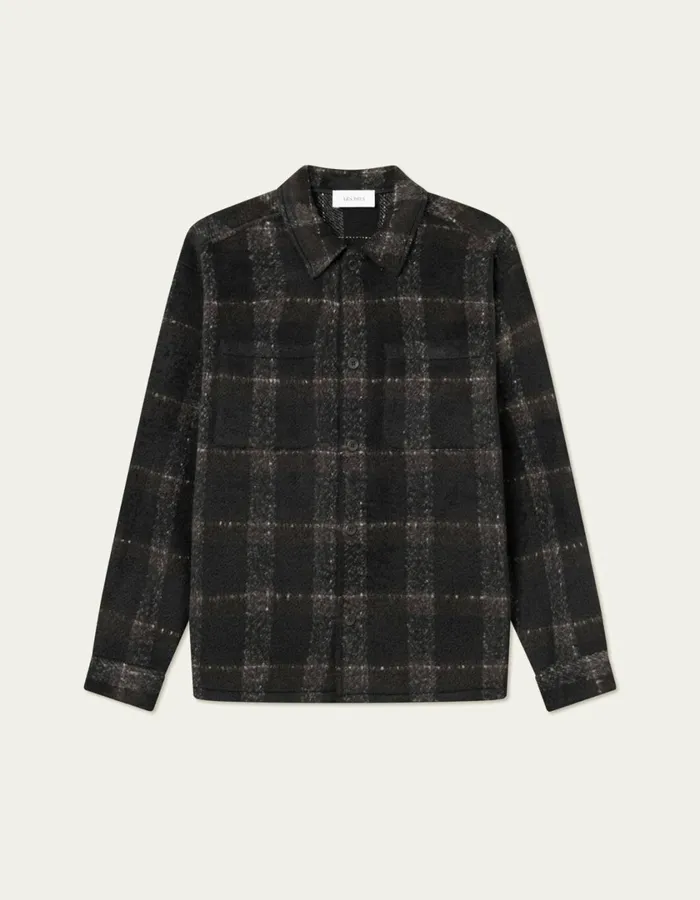 Men Jayce Overshirt 20 8211 BlackCharcoal Les Deux ShirtsOvershirts