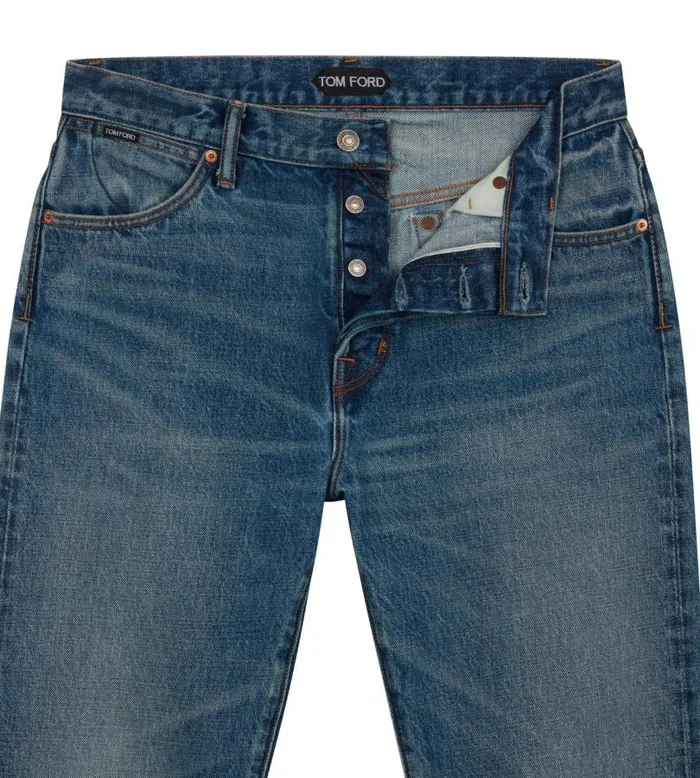 Men Jeans Tom Ford High Low Standard Fit Denim New Strong Highlow Men Jeans Tom Ford High Low Standard Fit Denim New Strong Highlow