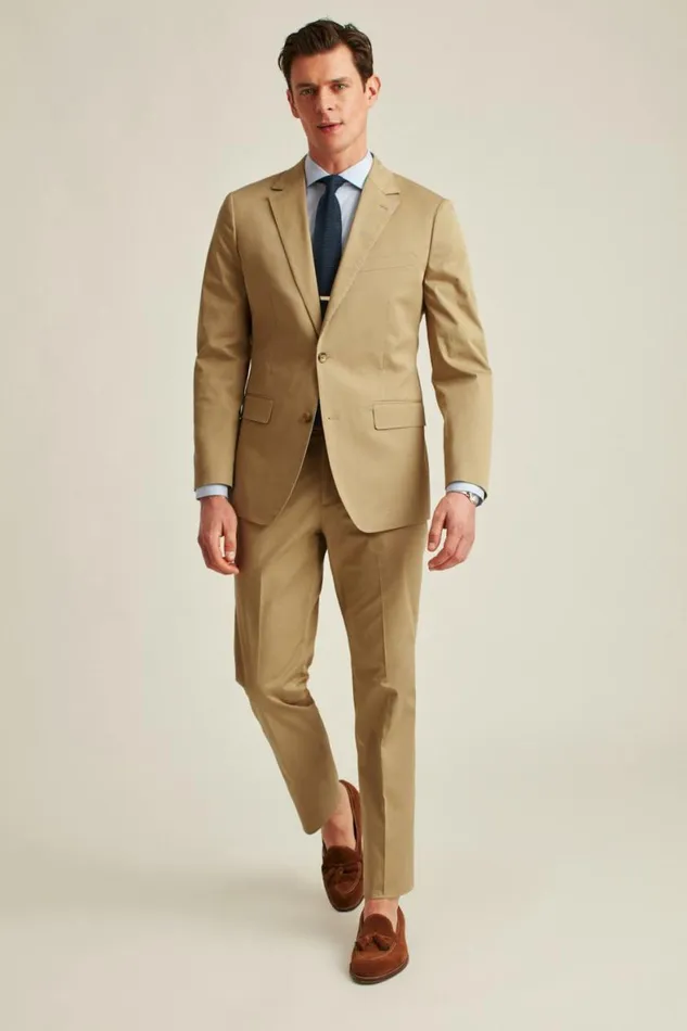 Men Jetsetter Italian Cotton Blazer Pale Oak Bonobos Blazers and Sport Coats