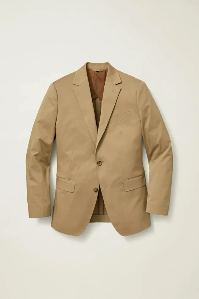 Men Jetsetter Italian Cotton Blazer Pale Oak Bonobos Blazers and Sport Coats