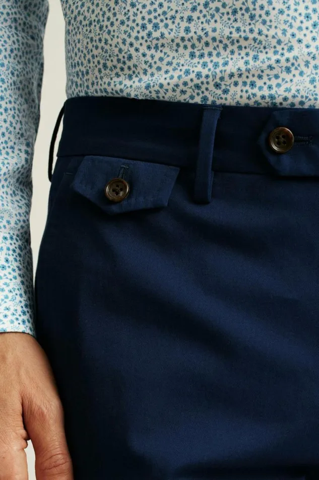 Men Jetsetter Italian Cotton Dress Pant Royal Blue Bonobos Dress Pants