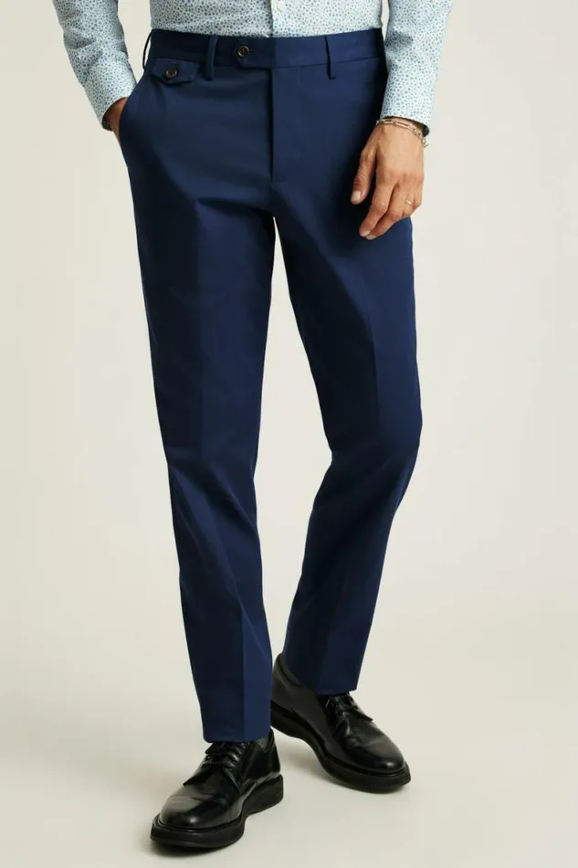 Men Jetsetter Italian Cotton Dress Pant Royal Blue Bonobos Dress Pants