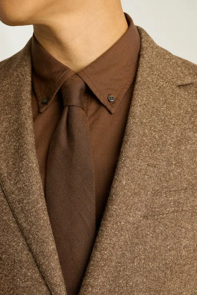 Men Jetsetter Italian Wool Blazer Khaki Donegal Bonobos Blazers and Sport Coats