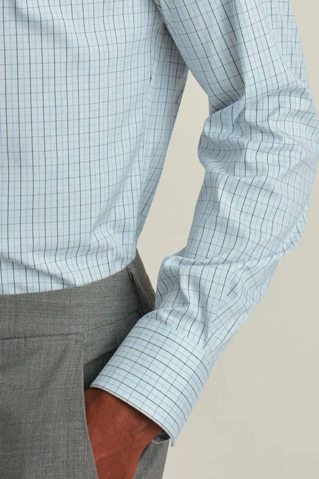 Men Jetsetter Stretch Dress Shirt Nantucket Breeze Plaid Bonobos Business Casual Shirts