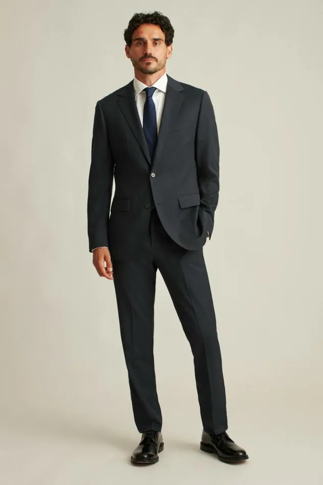 Men Jetsetter Super 120s Italian Wool Blazer Navy Bonobos Blazers and Sport Coats