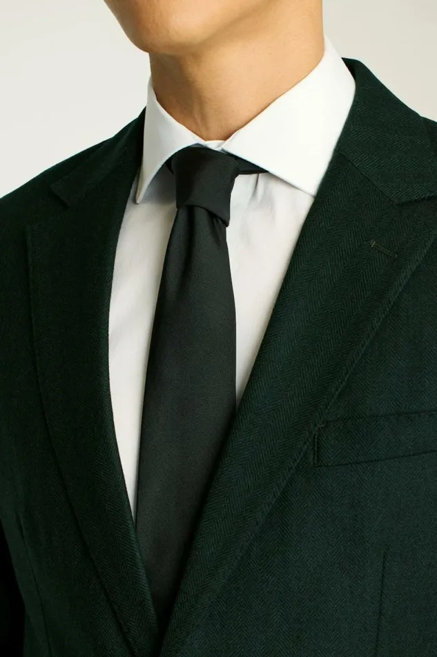 Men Jetsetter Unconstructed Blazer Emerald Green Herringbone Bonobos Blazers and Sport Coats