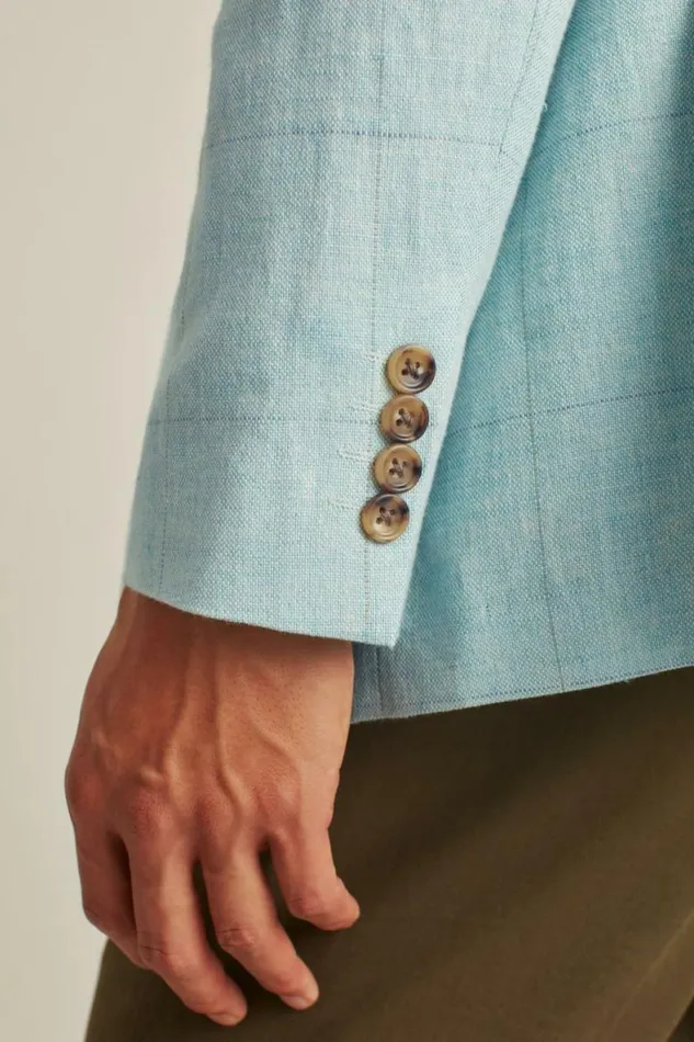 Men Jetsetter Unconstructed Blazer Ice Blue Bonobos Blazers and Sport Coats