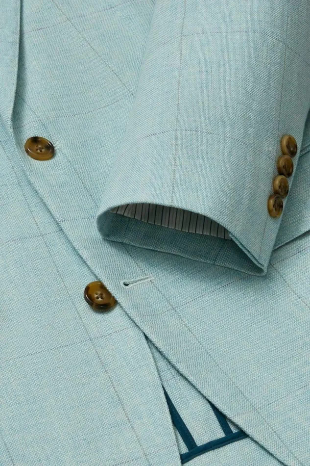 Men Jetsetter Unconstructed Blazer Ice Blue Bonobos Blazers and Sport Coats