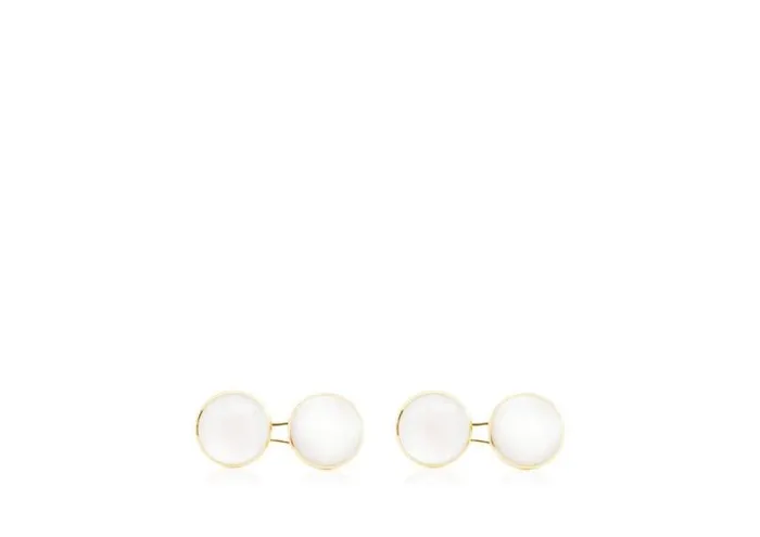 Men Jewelry Tom Ford Mother Of Pearl Round Cufflinks Goldpearl
