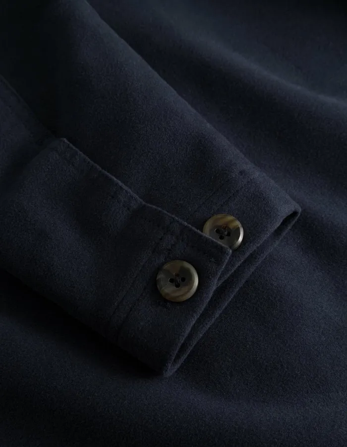 Men Journey Peached Overshirt 8211 Dark Navy Les Deux ShirtsOvershirts