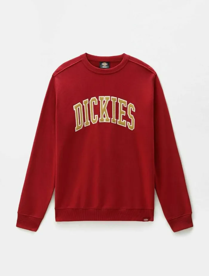 Men Jumpers and Sweatshirts Dickies Aitkin Swearshirt Bikg Red