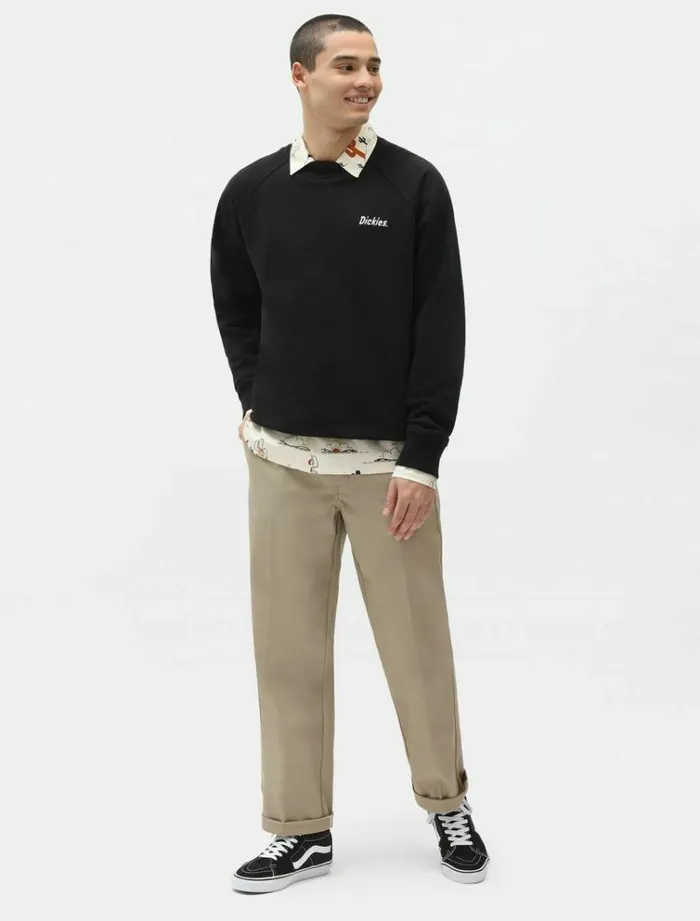 Men Jumpers and Sweatshirts Dickies Bettles Sweatshirt Black