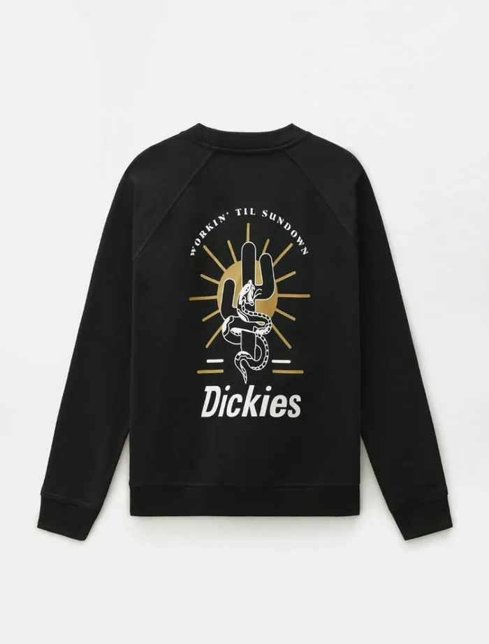 Men Jumpers and Sweatshirts Dickies Bettles Sweatshirt Black