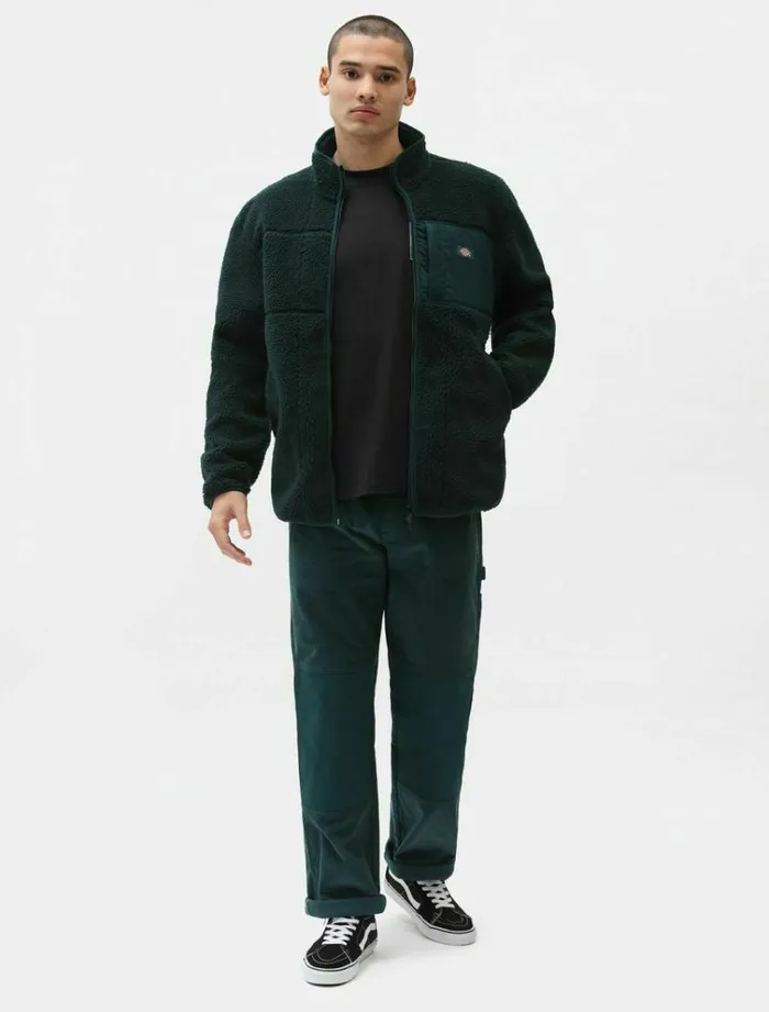 Men Jumpers and Sweatshirts Dickies Red Chute Sherpa Fleece Ponderosa Pe