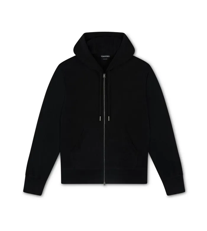 Men Knitwear Tom Ford Cashmere Blend Hoodie Black