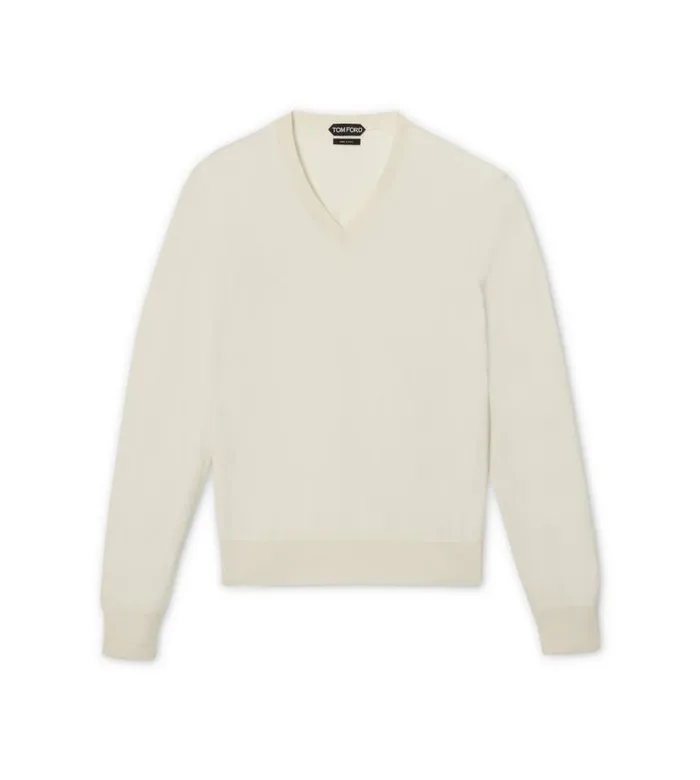 Men Knitwear Tom Ford Cashmere Silk V Neck Knit Butter