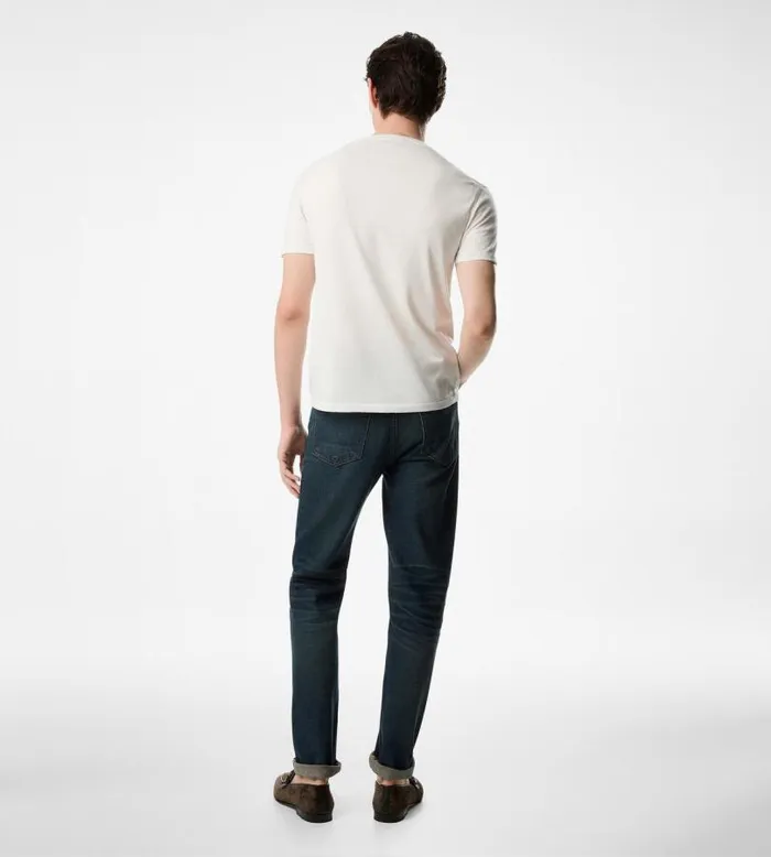 Men Knitwear Tom Ford Pure Cotton Crew TShirt Men Knitwear Tom Ford Pure Cotton Crew TShirt
