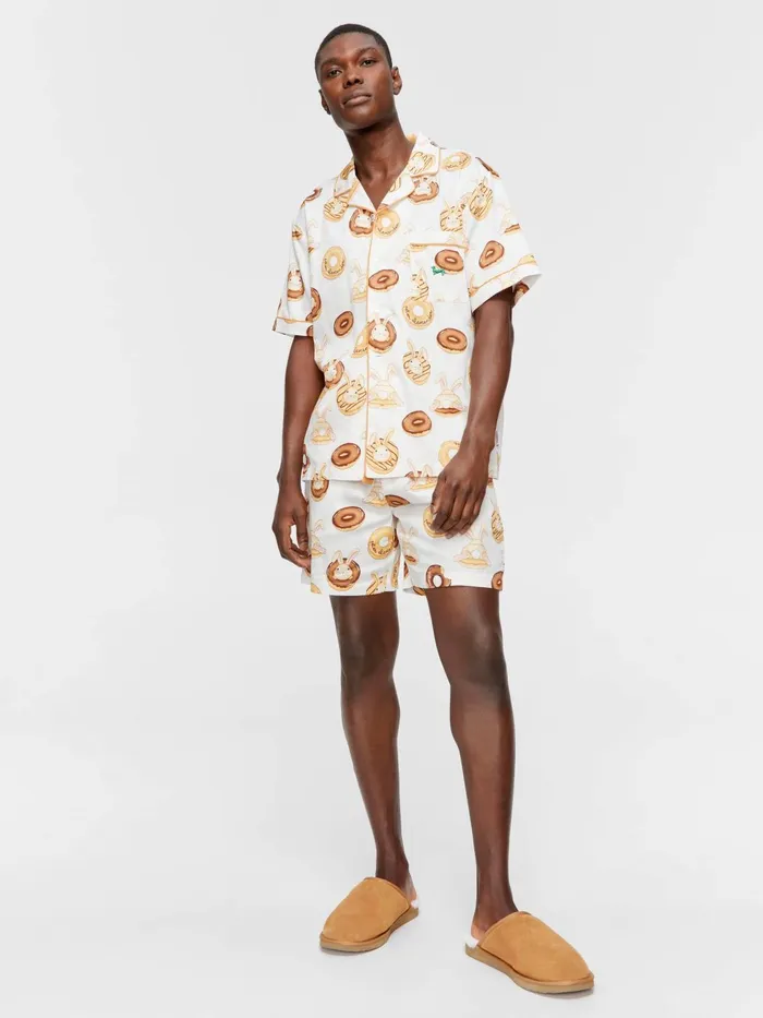 Men Krispy Kreme Bunnies Short Sleeve Pj Set Multi Peter Alexander Sets
