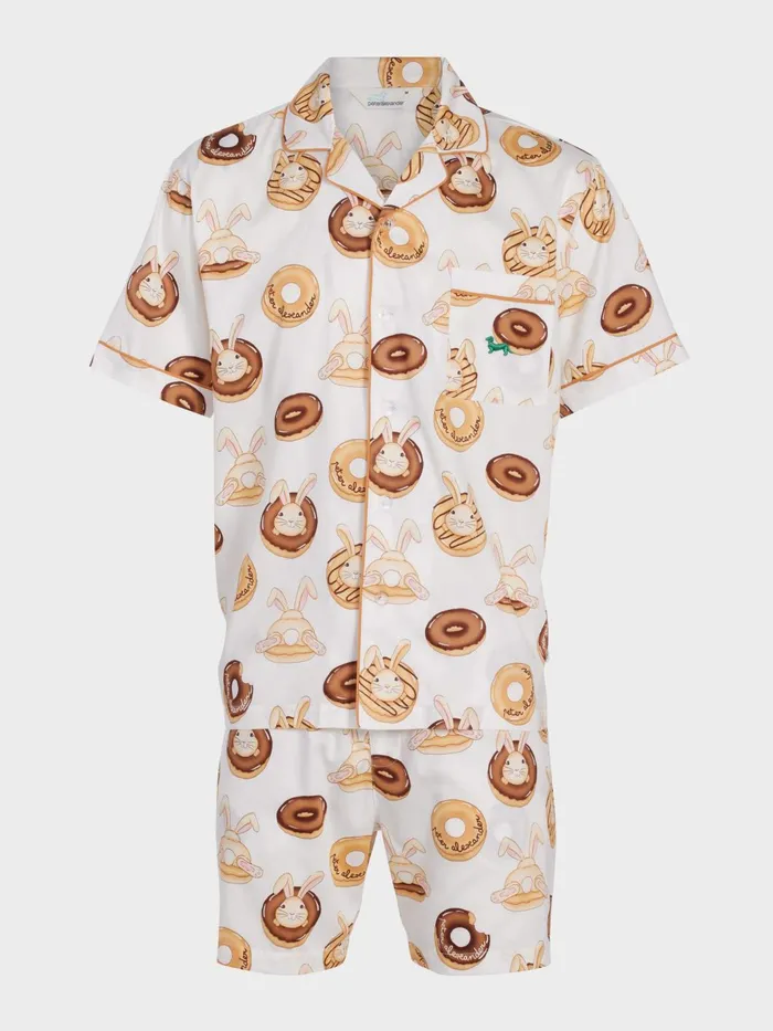 Men Krispy Kreme Bunnies Short Sleeve Pj Set Multi Peter Alexander Sets