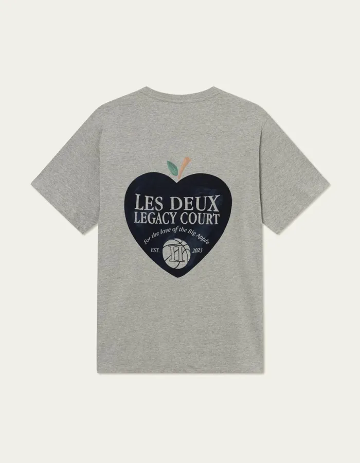 Men Legacy Court TShirt 8211 Grey Melange Les Deux Tshirts