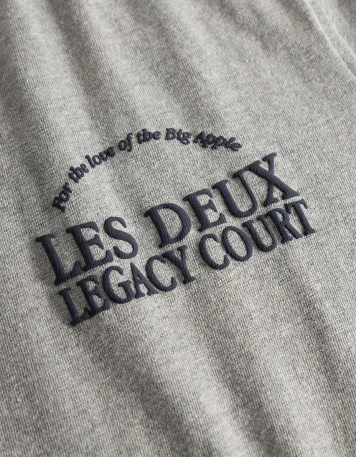 Men Legacy Court TShirt 8211 Grey Melange Les Deux Tshirts