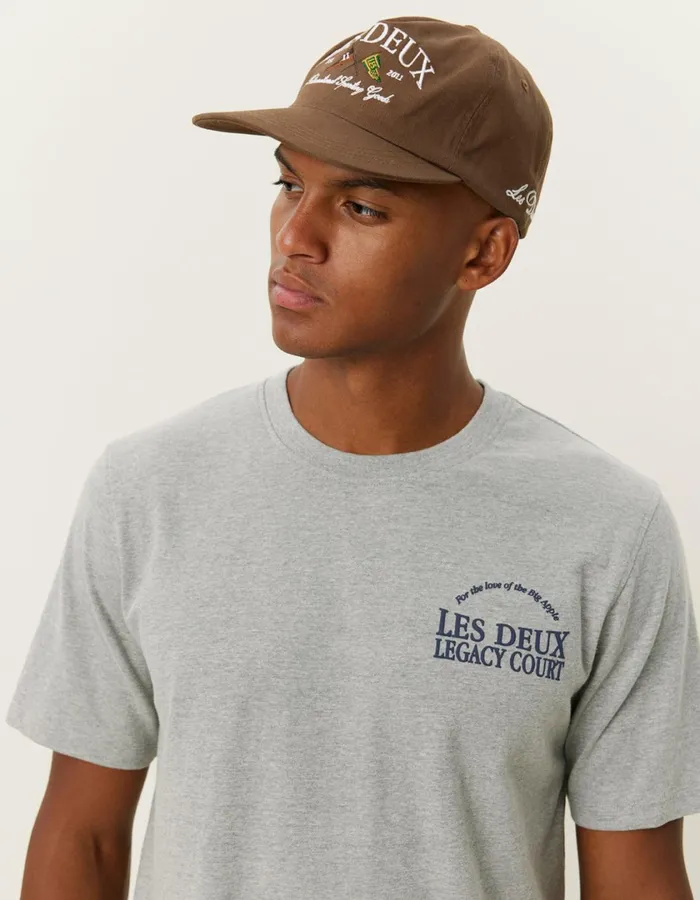 Men Legacy Court TShirt 8211 Grey Melange Les Deux Tshirts