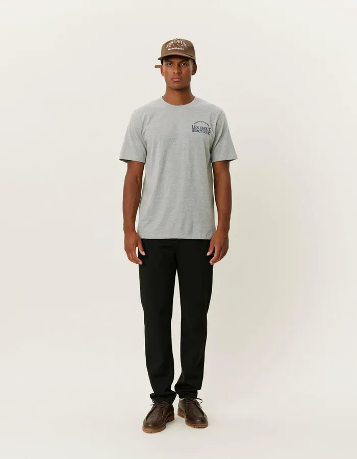 Men Legacy Court TShirt 8211 Grey Melange Les Deux Tshirts