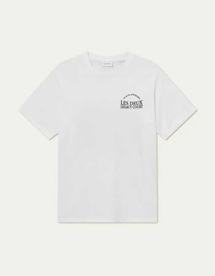 Men Legacy Court TShirt 8211 WhiteWhite Les Deux Tshirts