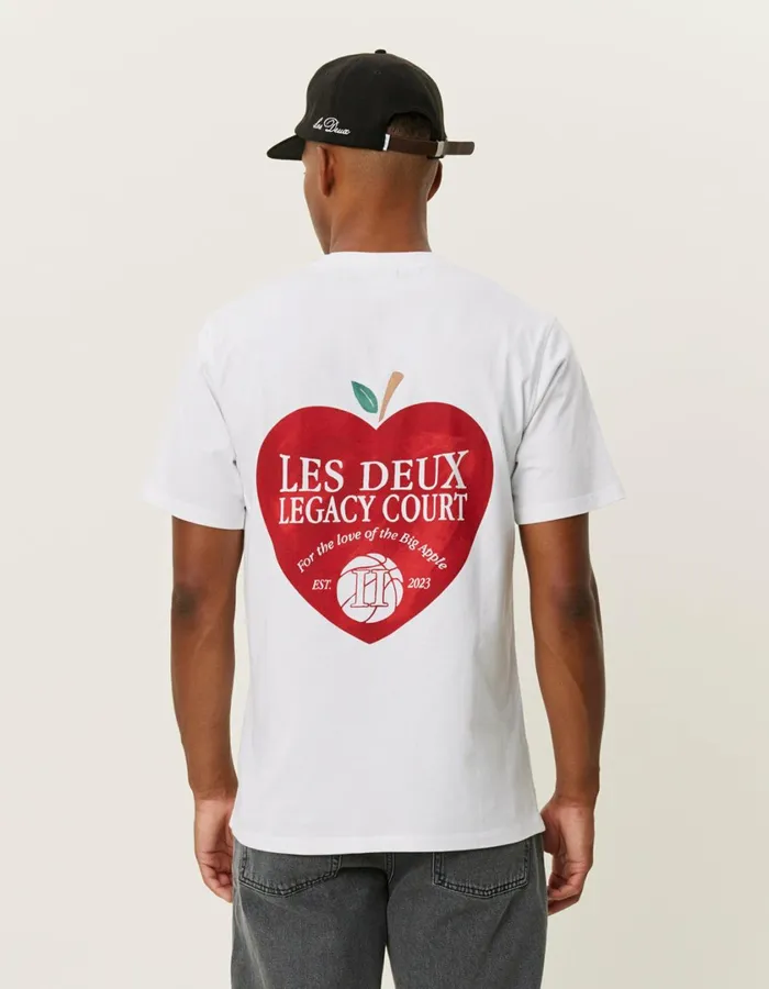 Men Legacy Court TShirt 8211 WhiteWhite Les Deux Tshirts
