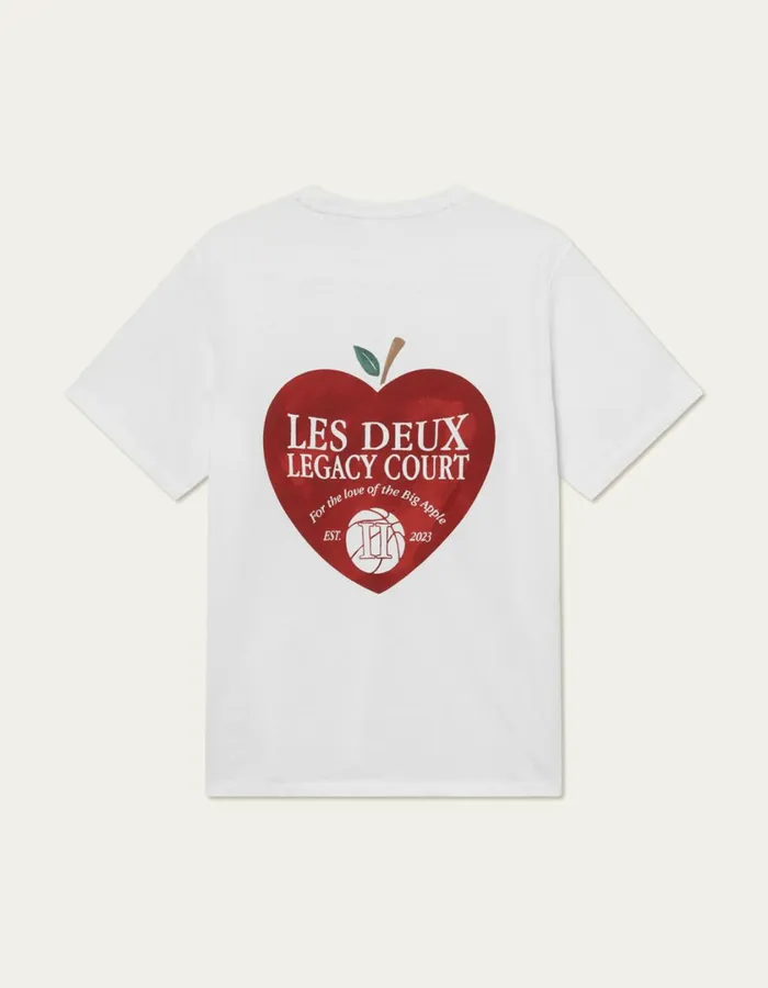 Men Legacy Court TShirt 8211 WhiteWhite Les Deux Tshirts