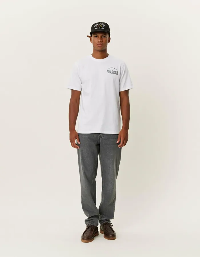 Men Legacy Court TShirt 8211 WhiteWhite Les Deux Tshirts