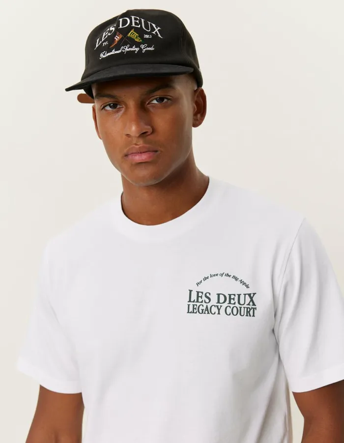 Men Legacy Court TShirt 8211 WhiteWhite Les Deux Tshirts